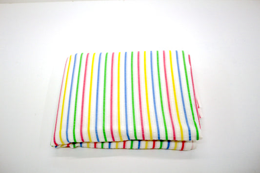 Candy Stripe Seersucker Fabric – 44" x 3.5 Yards | Rainbow Stripes