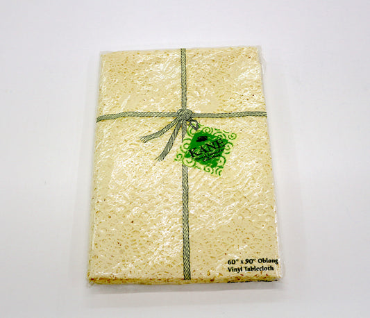 Vintage-Style Vinyl Lace Tablecloth – 60" x 90" | New in Package