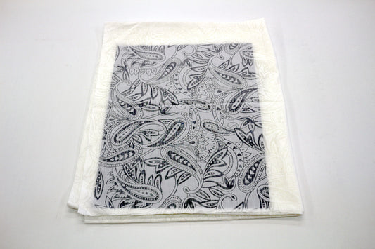 Sheer White Boho Cotton Fabric – 60" x 2 Yards