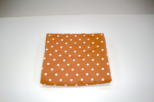 Peach Polka Dot Cotton Fabric – 58" x 3.5 Yards