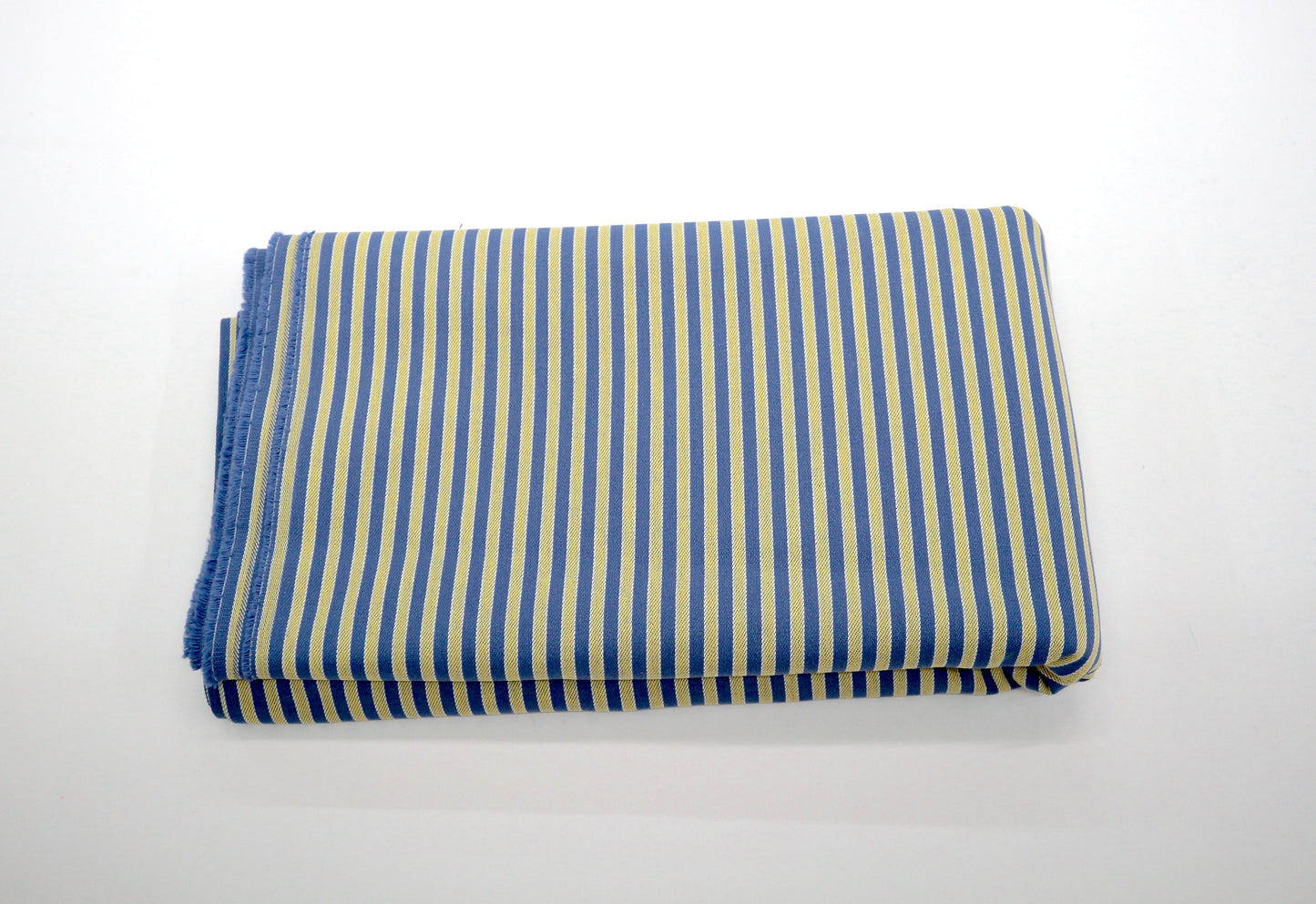 Blue & Yellow Stripe Cotton Woven – Heavyweight 56" x 3.5 Yards