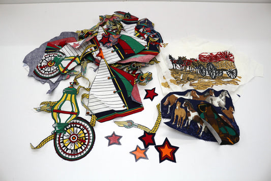 Nautical Fussy-Cut Appliqué Bundle – Bright Sailboats, Stars & Maritime Motifs