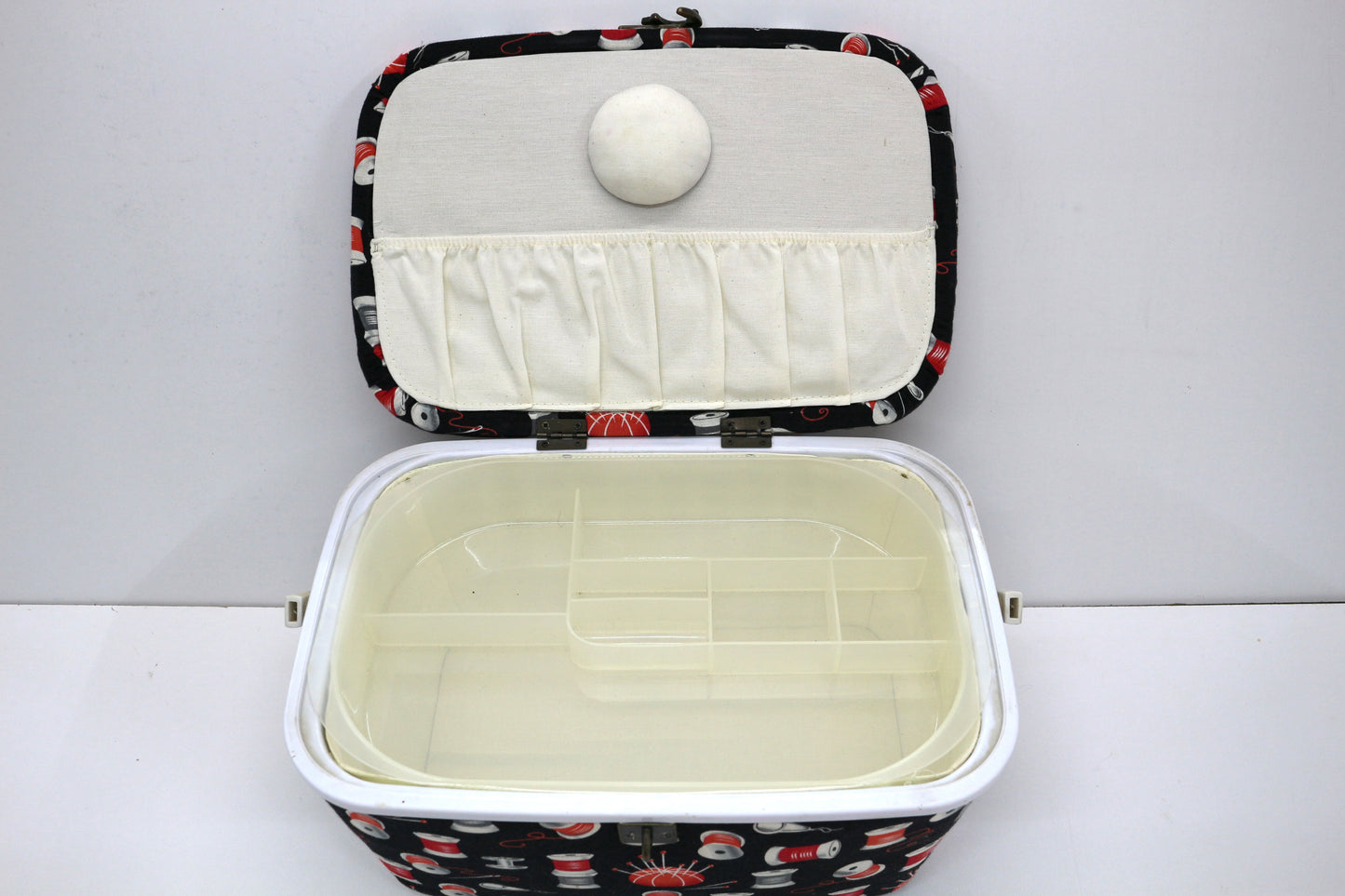 Vintage Sewing Box – Thread & Notions Print – Ready to Fill!