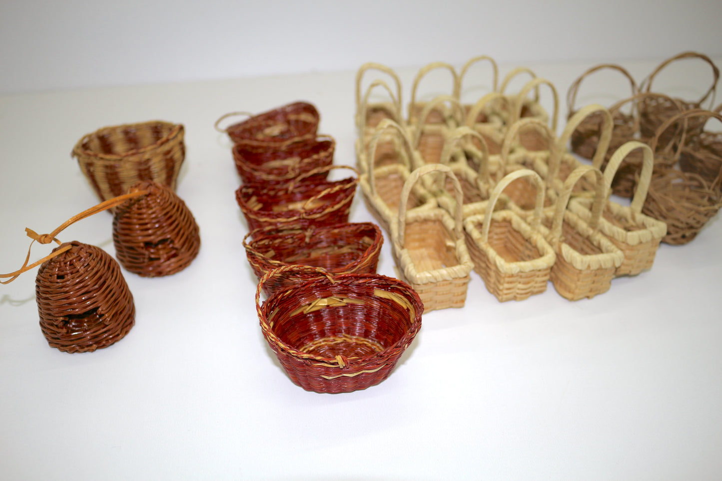 Bundle of Mini Woven Baskets – Perfect for Crafting & Display
