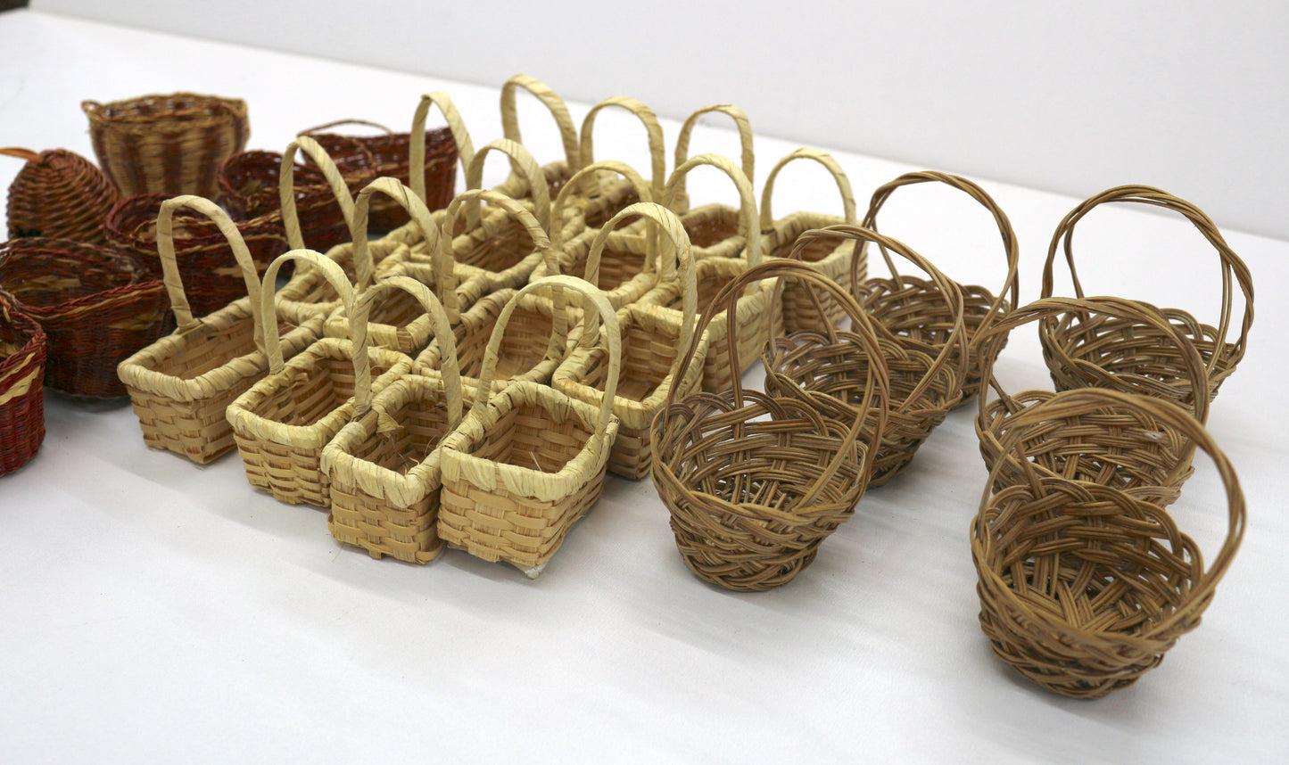 Bundle of Mini Woven Baskets – Perfect for Crafting & Display