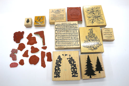 Holiday Rubber Stamp Bundle – Full Set as Shown