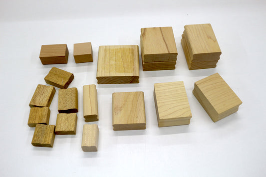 Wood Stamp Mount Bundle — Assorted Sizes