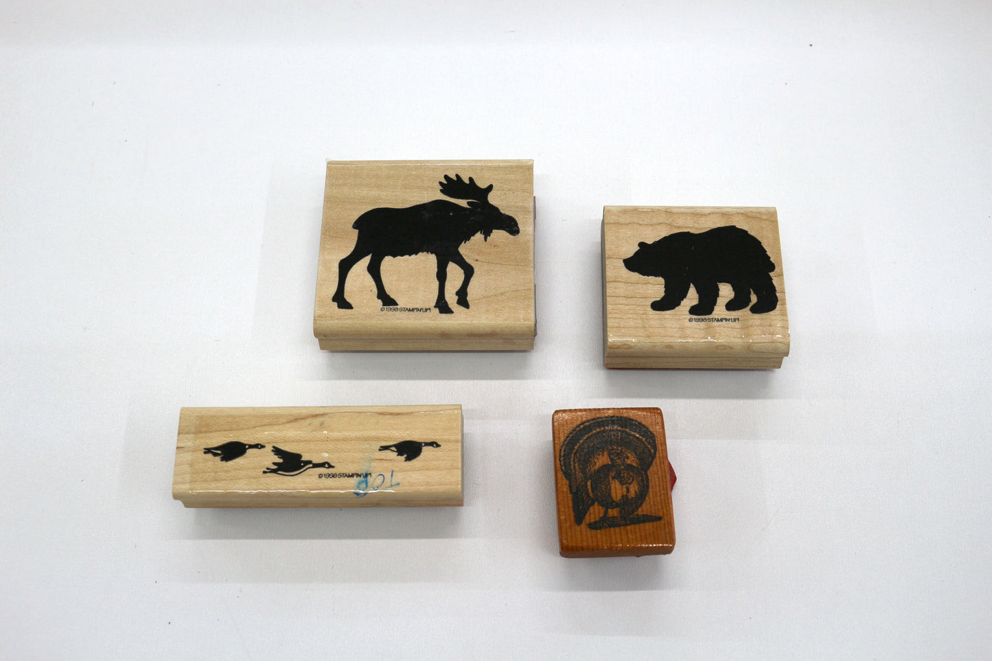 Wildlife Rubber Stamp Bundle – Moose, Bear, Ducks, Turkey – Stampin’ Up Nature Stamps