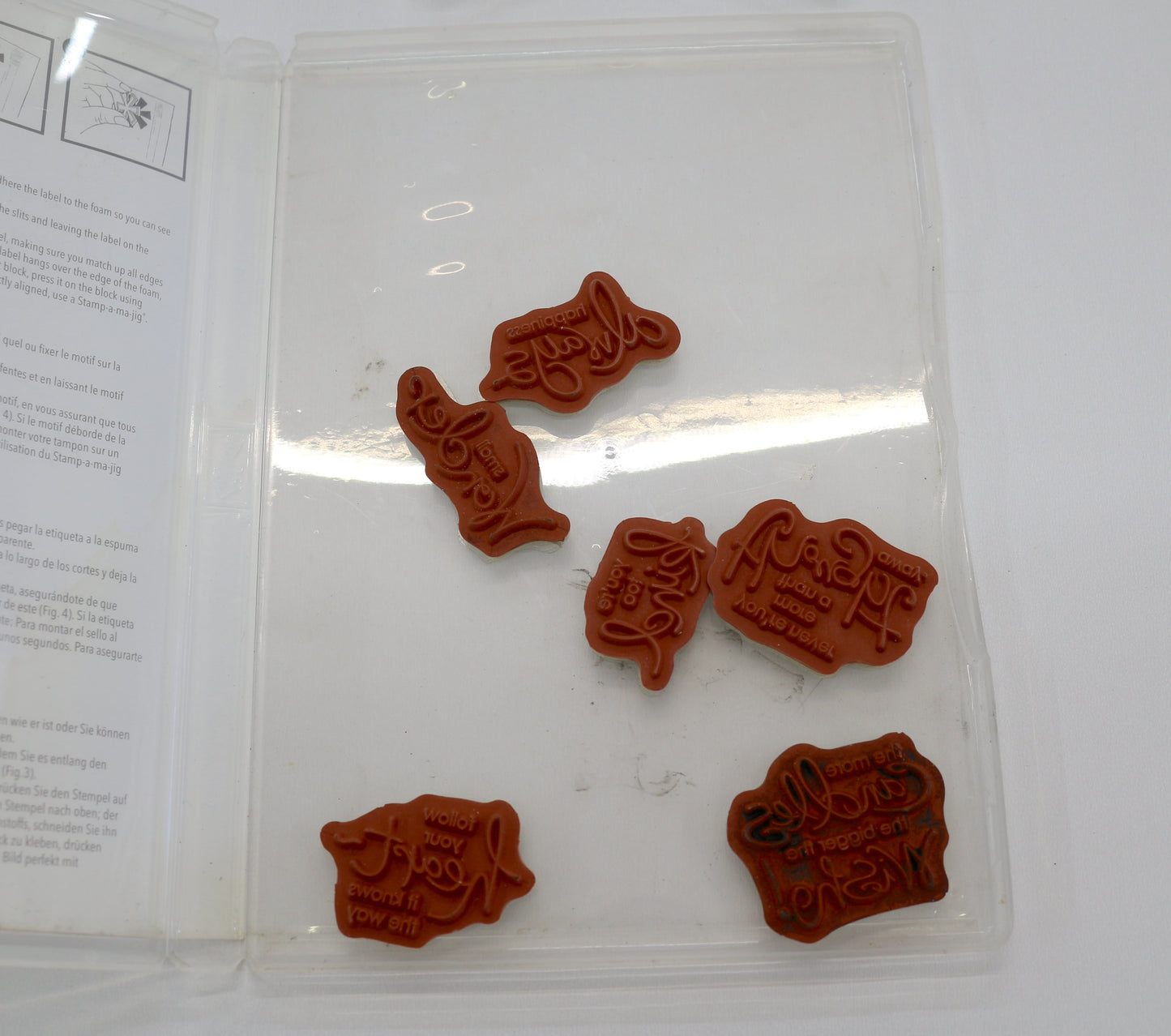 Stampin’ Up! “Whimsical Words” Rubber Stamp Set – 6 Sentiment Stamps – Cardmaking, Scrapbooking, Handmade Cards