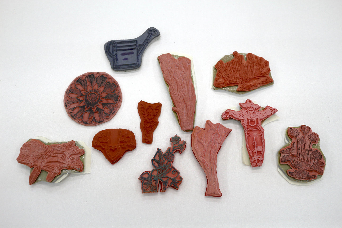 Mixed Rubber Stamp Grab Bag – Garden, Floral & Seasonal Designs (Unmounted)