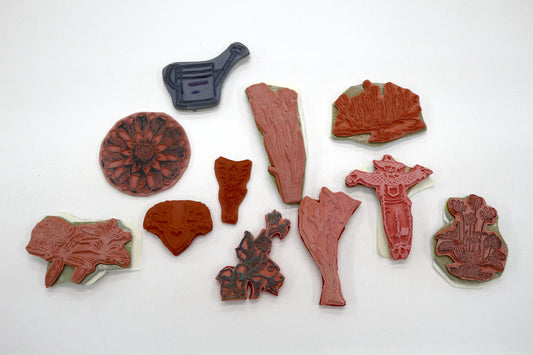 Mixed Rubber Stamp Grab Bag – Garden, Floral & Seasonal Designs (Unmounted)