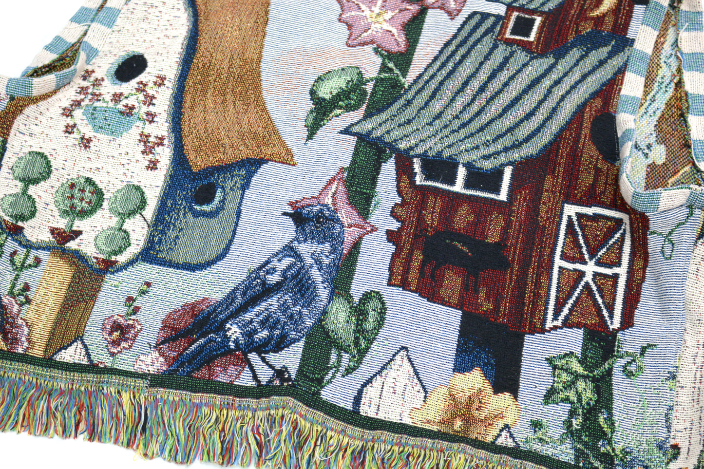 Upcycled Woven Blanket Vest | Handmade Storybook Tapestry Vest | One of a Kind | Fits Up to Women’s Size 22