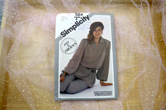 Simplicity 5214 Misses Pull over Tunic and Pull on Pants Sewing Pattern 10-14