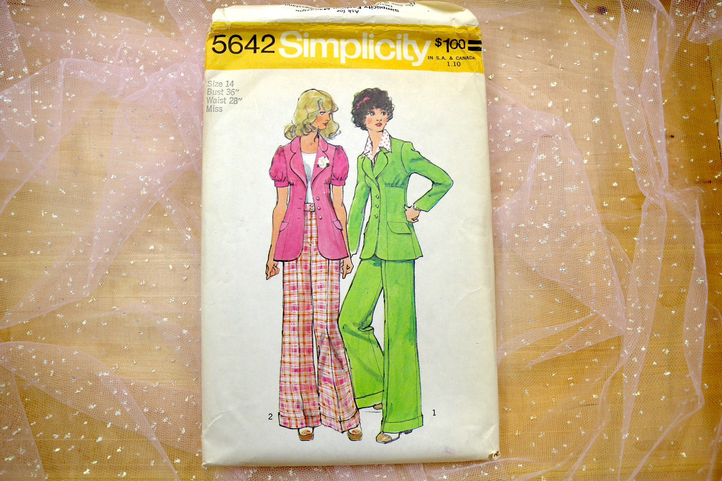 Simplicity 5642 Misses' Jacket & Pants Sewing Pattern Large 5-16