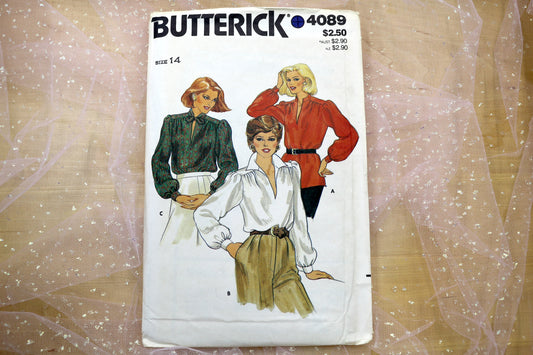 Butterick 4089 Misses' Blouse Sewing Pattern 8-22