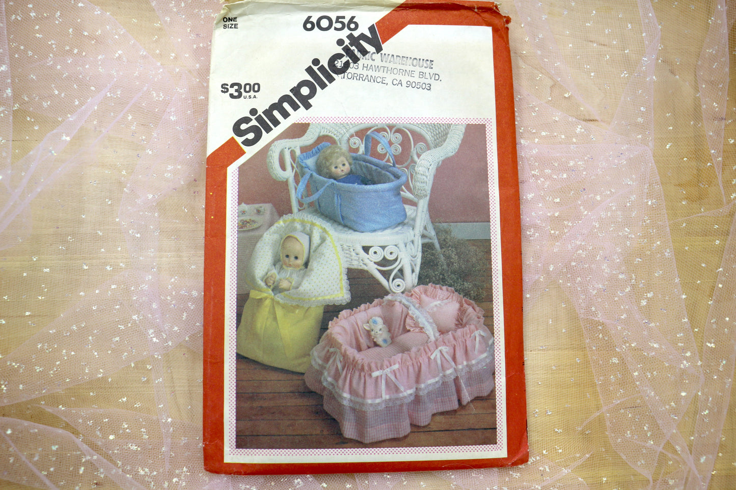 Simplicity 6056 Carrier for Dolls up to 18" Sewing Pattern