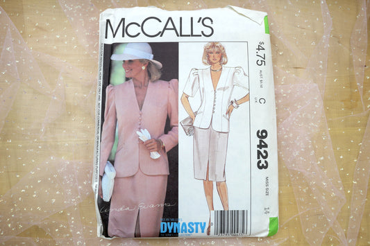 McCalls 9423 Misses' Jacket & Dress Sewing Pattern 8-18