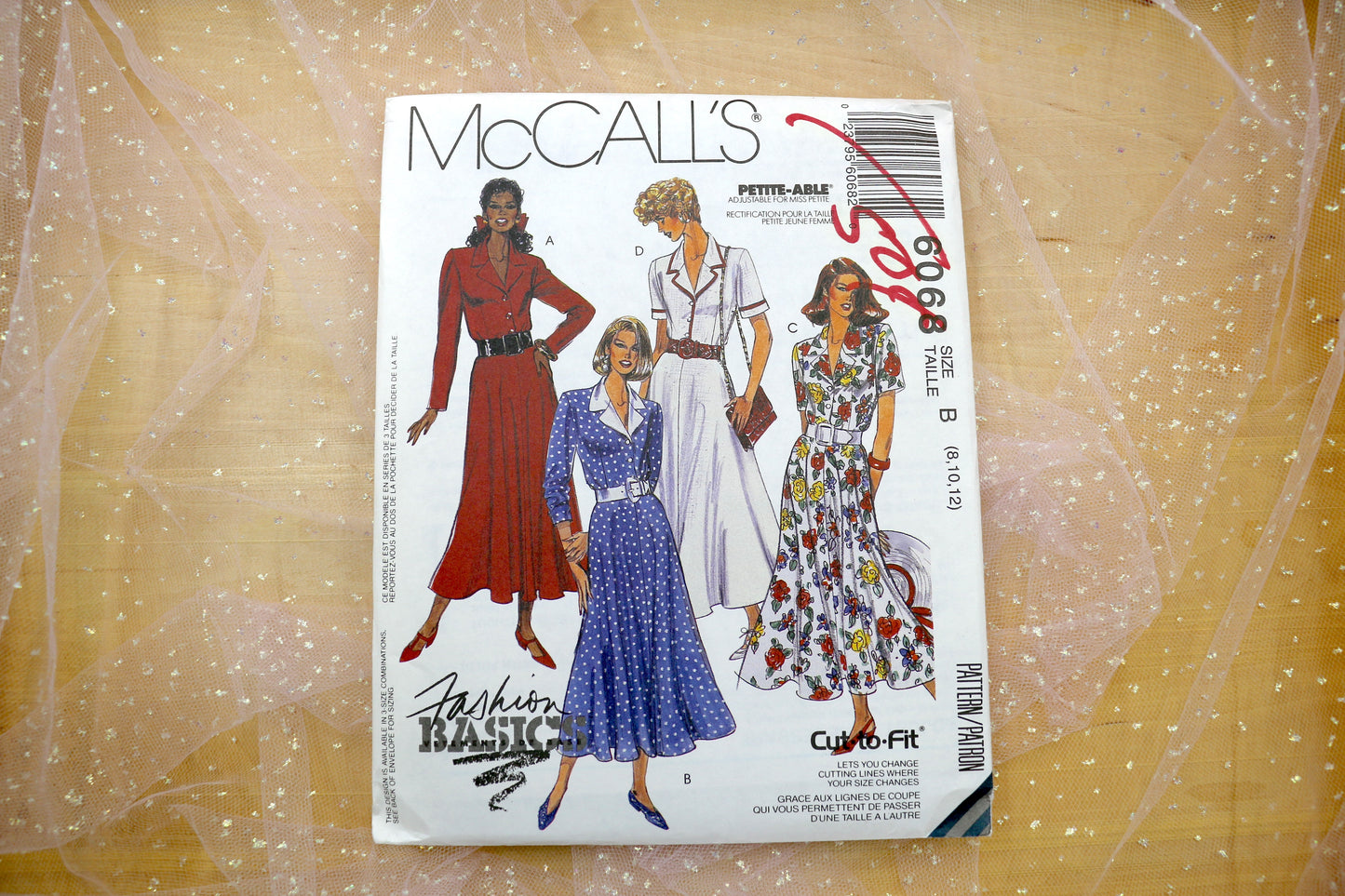 McCalls 6068 Misses' Dress Sewing Pattern 6-18