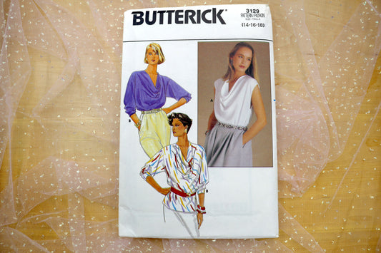 Butterick 3129 Misses' Blouse Sewing Pattern 14-18