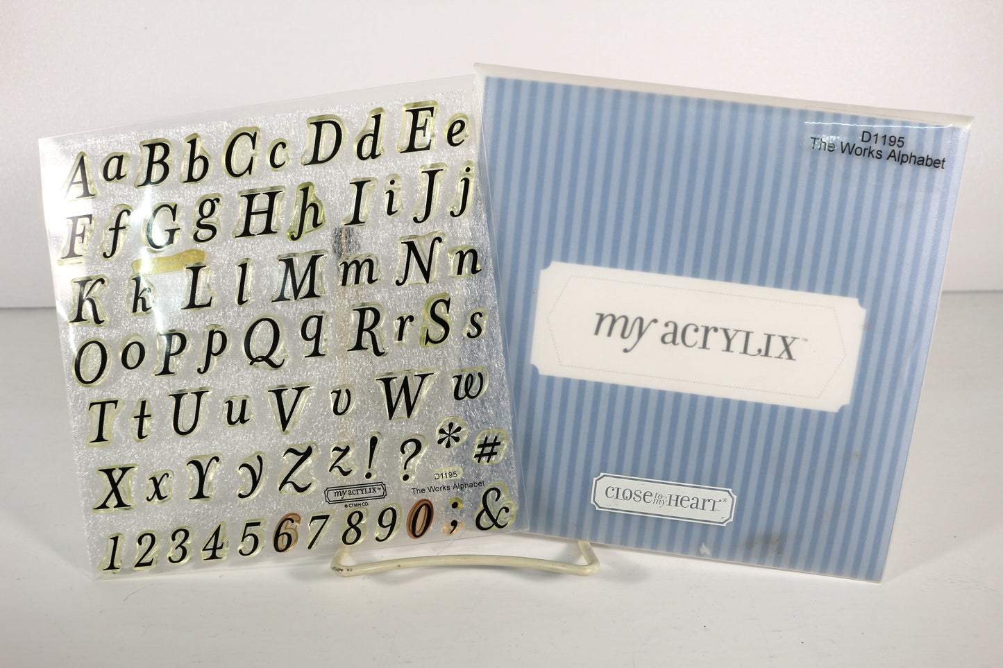 My Acrylic Stamp Set – The Works Alphabet - Paper Craft & Mixed Media Use