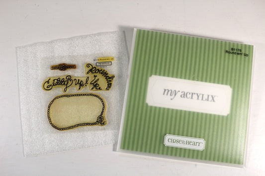 My Acrylic Stamp Set – Round Em Up - Paper Craft & Mixed Media Use
