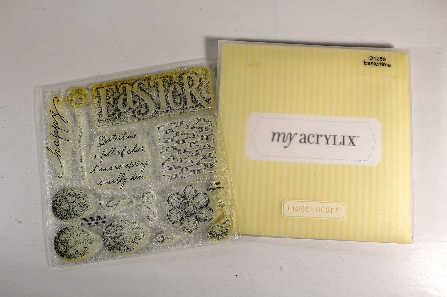 My Acrylic Stamp Set – Eastertime - Paper Craft & Mixed Media Use