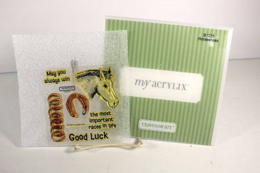 My Acrylic Stamp Set – Horseshoes - Paper Craft & Mixed Media Use