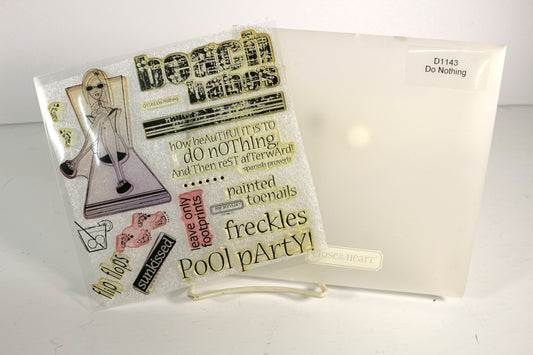 My Acrylic Stamp Set – Do Nothing - Paper Craft & Mixed Media Use