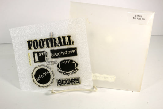 My Acrylic Stamp Set – 1st and 10 - Paper Craft & Mixed Media Use