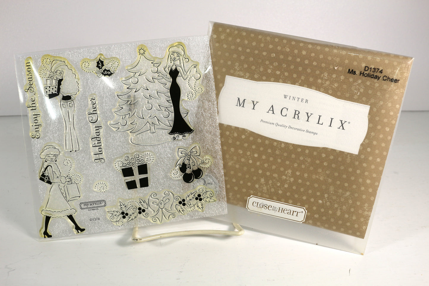 My Acrylic Stamp Set – Ms.Holiday Cheer - Paper Craft & Mixed Media Use