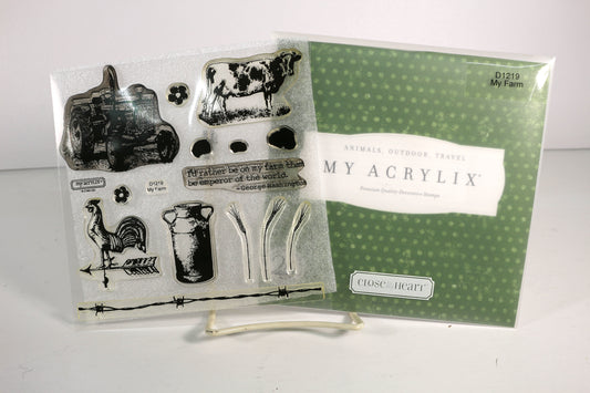 My Acrylic Stamp Set – My Farm - Paper Craft & Mixed Media Use