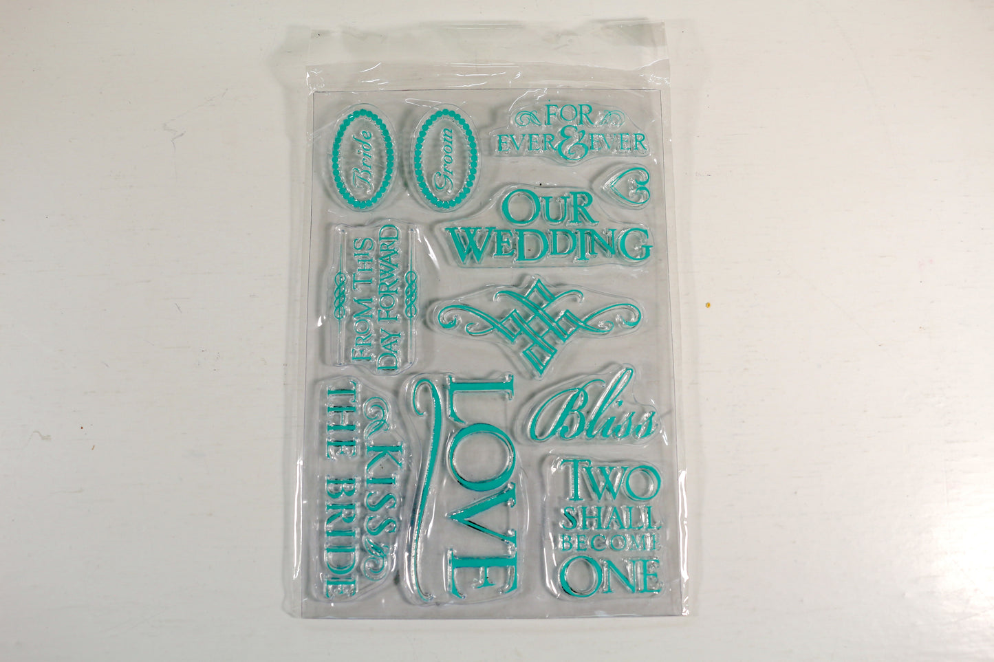Acrylic Stamp Set – Our Wedding - Paper Craft & Mixed Media Use