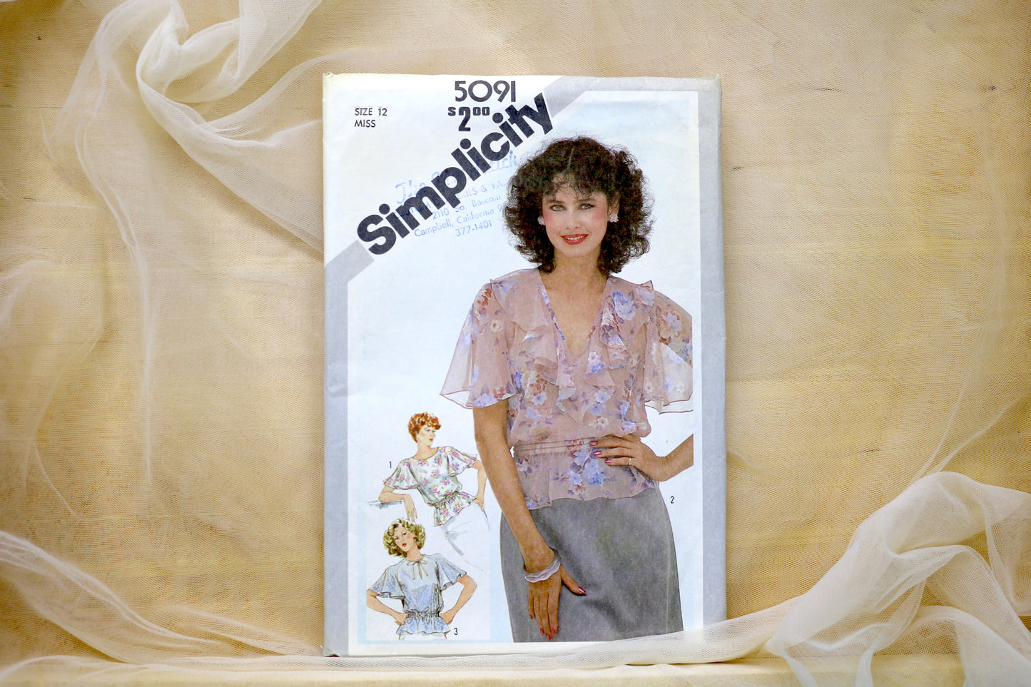 Simplicity 5091 Misses Pullover Top Sewing Pattern size- 12