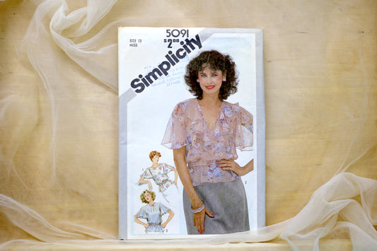Simplicity 5091 Misses Pullover Top Sewing Pattern size- 12