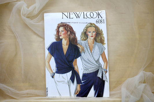 New Look 6081 Misses Blouse Sewing Pattern size- 8-18