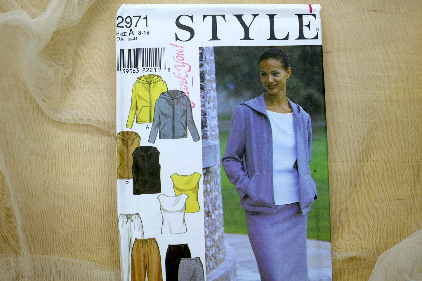 Style 2971 Misses Jacket, Pants and Skirt Sewing Pattern size- 8-18