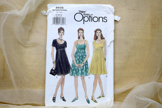 Vogue 8935 Misses Dress Sewing Pattern size- 14-16