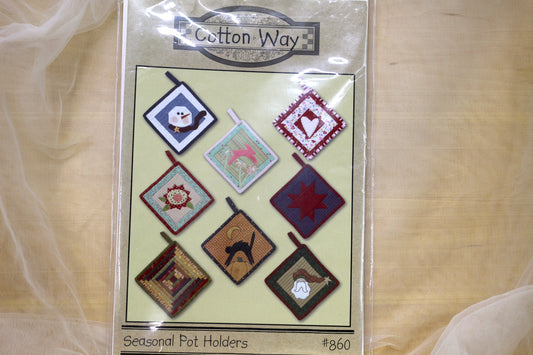 Cotton Way Seasonal Pot Holders Sewing Pattern