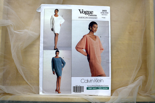 Vogue 2055 Misses Dress Sewing Pattern size P-S-M