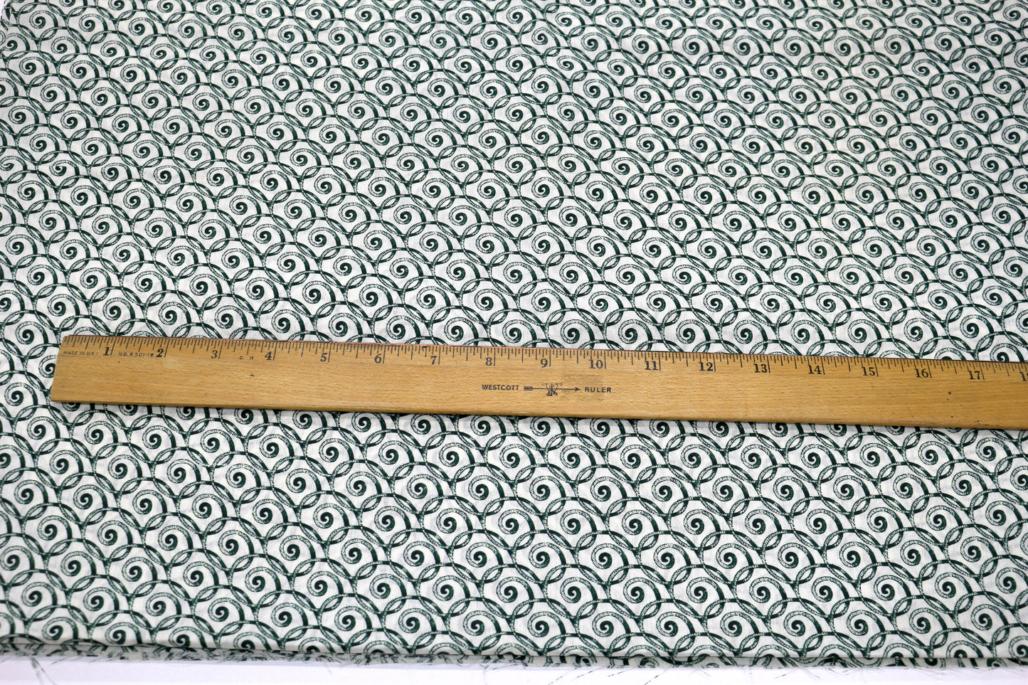 Whirls of Green Cotton Fabric 44" x 2 yards– Sewing & Creative Projects