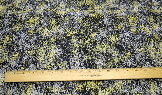 Gold and Silver Splatter on Black Cotton Fabric 44" x 2 yards– Sewing & Creative Projects