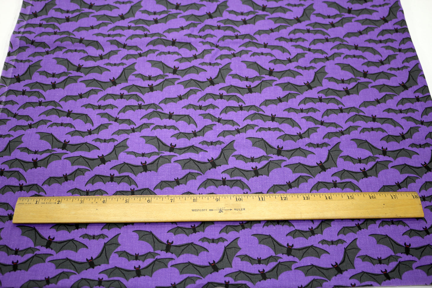 Bats in the Purple Sky Cotton Fabric 44" x 2 yards - Sewing & Creative Projects