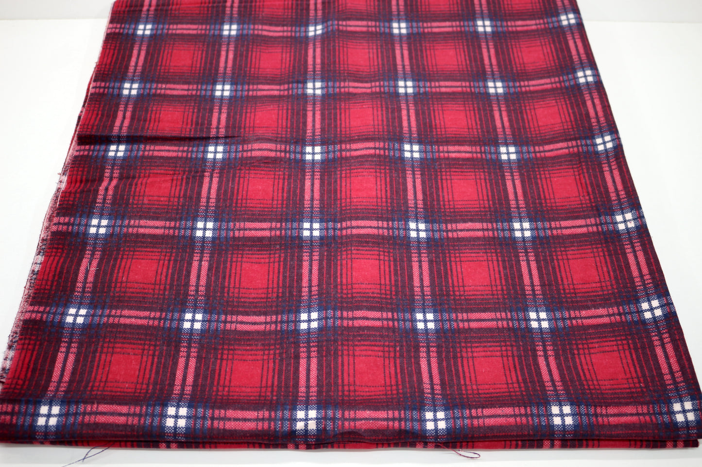 Vintage Cotton Flannel 43" x 4.75 yds Cotton Fabric  - Sewing & Creative Projects