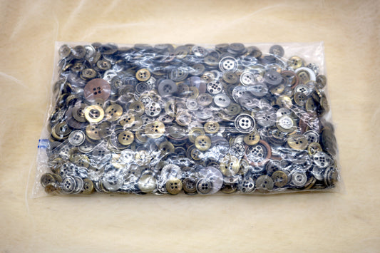 Metal Button Mix – 2.5 Pound Bulk Lot