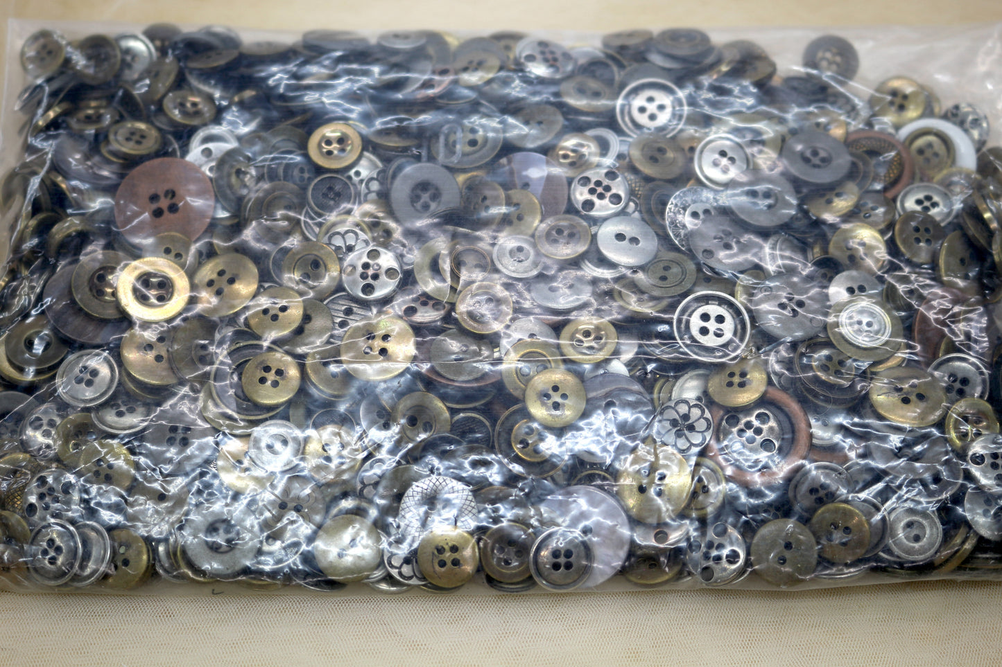 Metal Button Mix – 2.5 Pound Bulk Lot