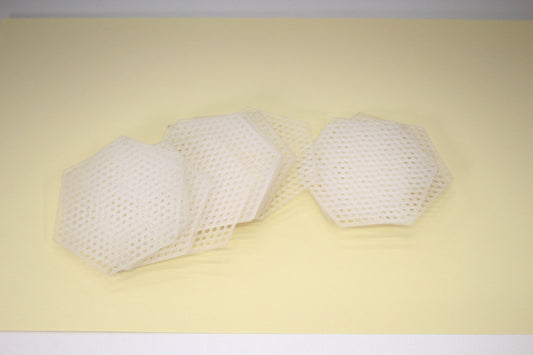 Plastic Needlecraft Canvas Shapes – Hexagon Panels (Set of 20)