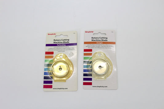 Simplicity Rotary Cutting Machine Blade Straight & Perforated Bundle | Replacement Blade | Sewing Tool