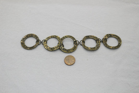 Antique Brass Circle Links | Connector Rings | Jewelry Making Supplies