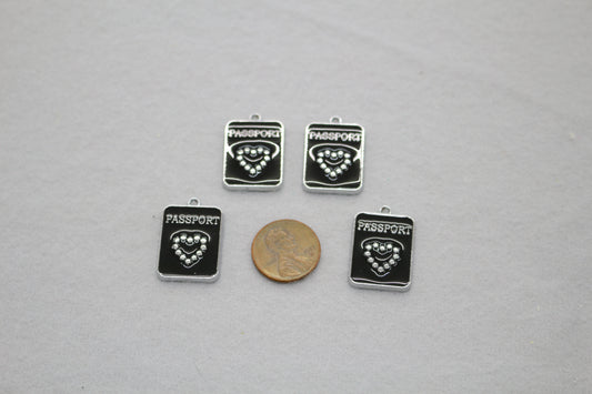 Passport Charms | Travel-Themed Pendants | Jewelry Making Supplies