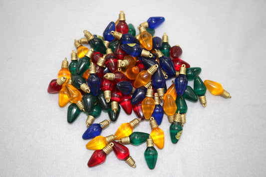 Vintage Style Christmas Light Beads – Colorful Holiday Craft Supplies